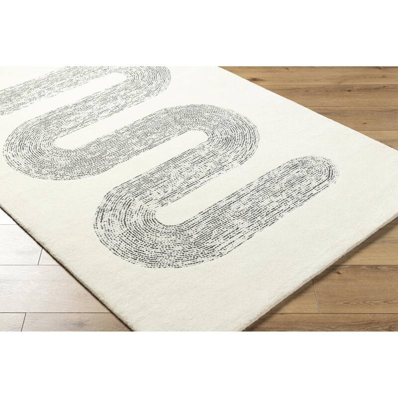 Michaela Casual Solid Color Wool Area Rug