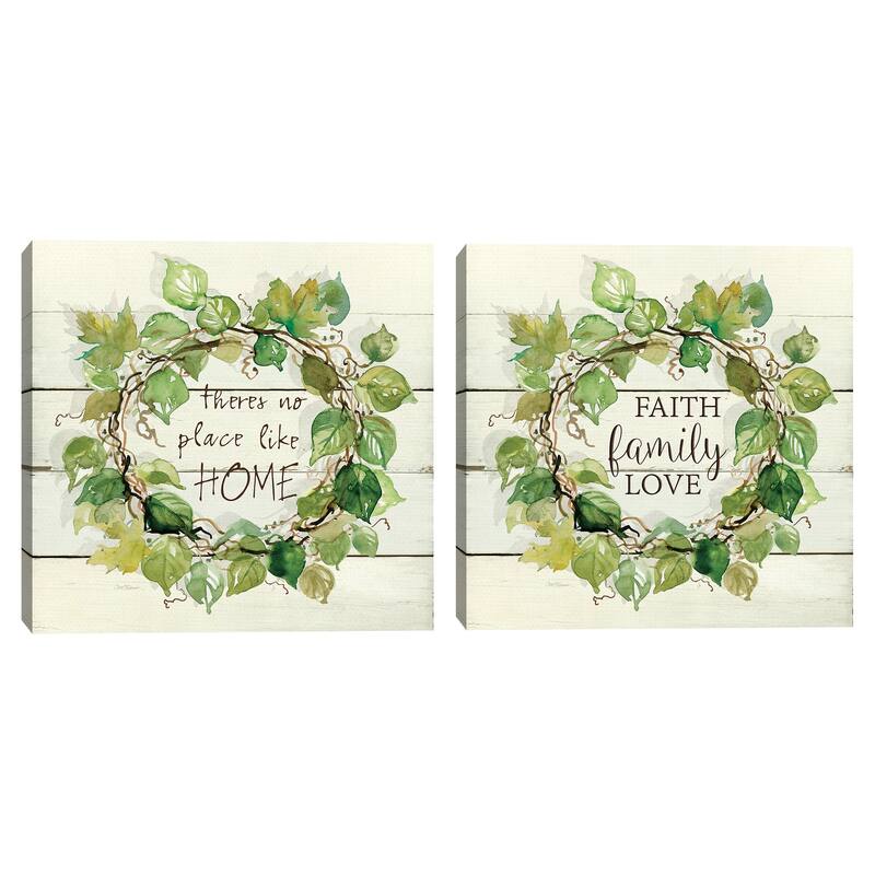 Corinthians' Wreath & Faith Family Love Canvas Art Prints