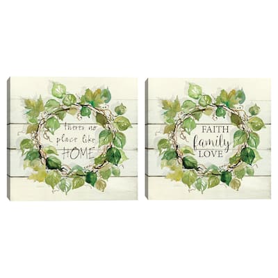 Corinthians' Wreath & Faith Family Love Canvas Art Prints