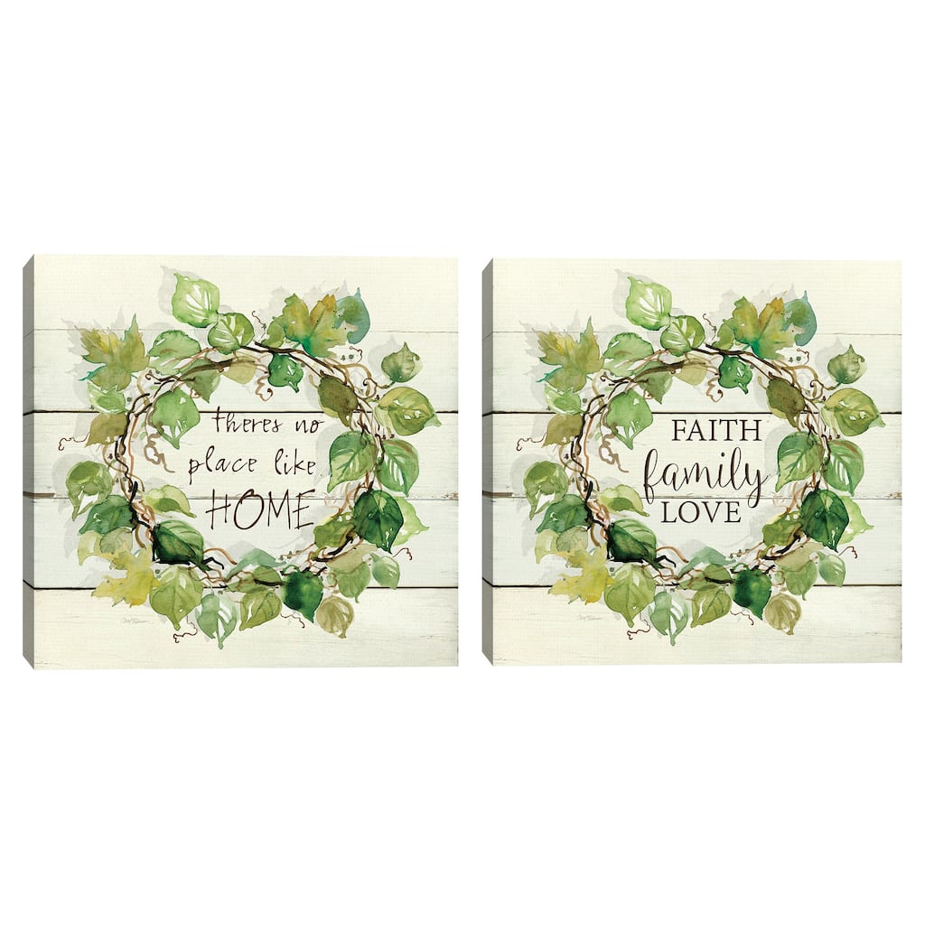 Corinthians' Wreath & Faith Family Love Canvas Art Prints