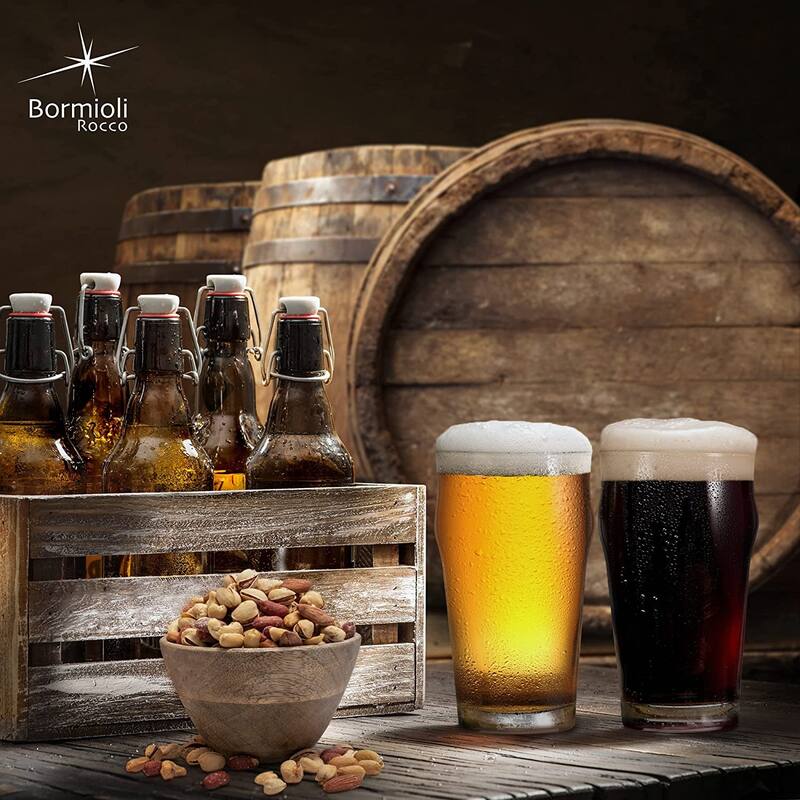 Bormioli Rocco Nonix Set Of 4 Beer Glasses - 19.75 Oz