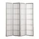 preview thumbnail 11 of 10, Roundhill Furniture Seto White Wood and Paper 4-panel Room Divider Screen