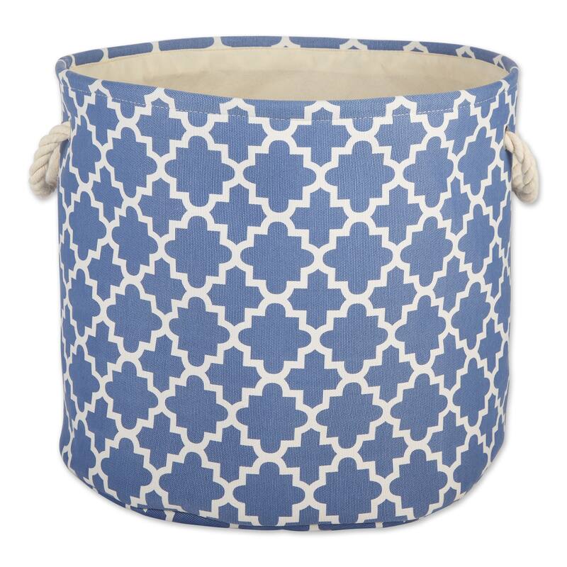 DII Round Lattice Decorative Storage Bin