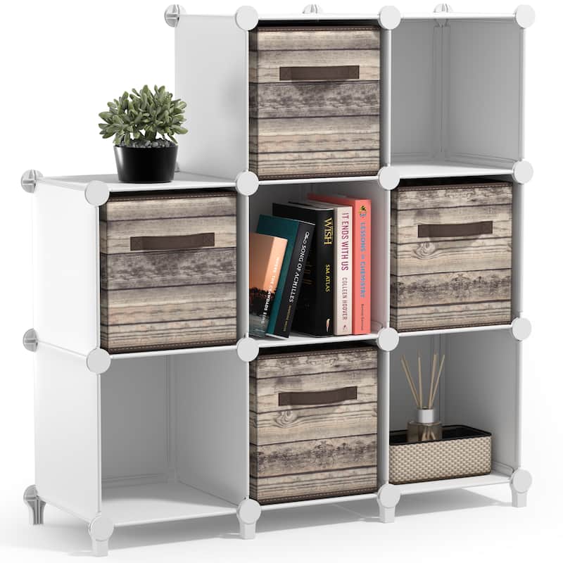 Sorbus Cube Storage Organizer – Waterproof Cubby Shelf for Closet, Toys, Books, Shoes, Décor – Space-Saving Bookshelf