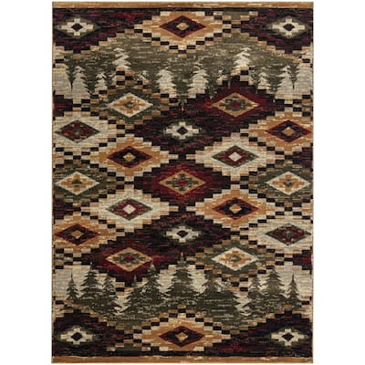 Sunset Valley Woodford Multi Lodge Area Rug