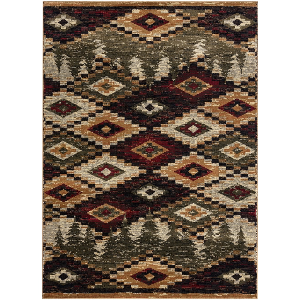 Sunset Valley Woodford Multi Lodge Area Rug