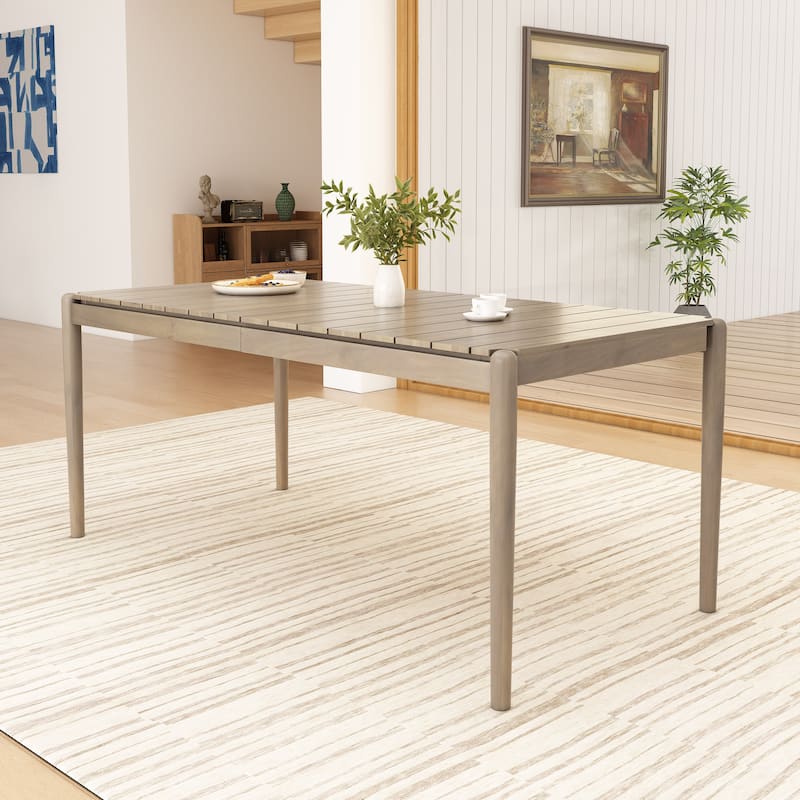 Roesler Acacia Wood 6 Seater Dining Table by Christopher Knight Home - 68.25" W x 33.5" D x 30.5" H
