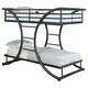 preview thumbnail 11 of 12, Stephan Contemporary Gunmetal Metal Frame Bunk Bed