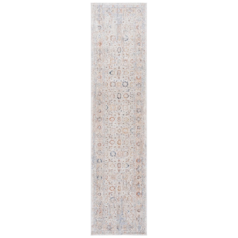 SAFAVIEH Scarlett Tomoe Transitional Rug - 2' x 8' Runner - Beige/Rust Brown