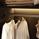 preview thumbnail 12 of 18, 59.1"W Glass Door Wardrobe: Illuminated Interiors Closet Arimore Large