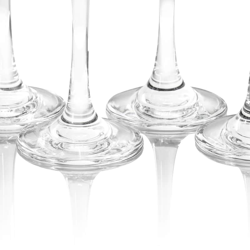 Gibson Home Belinni 4 Piece 6.4oz Fluted Champagne Glass Set