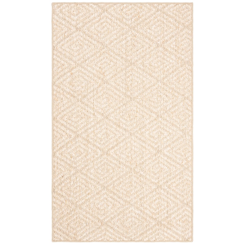 SAFAVIEH Palm Beach Vennie Modern Sisal Rug - 4' x 6' - Beige/Beige