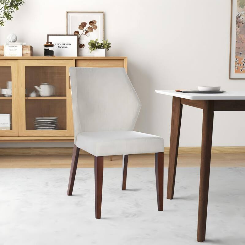 Luca Light Grey Fabric Dining Chair (Set Of 2)