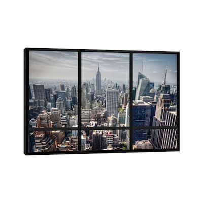 iCanvas "New York City Skyline Window View" by Unknown Artist Canvas Print