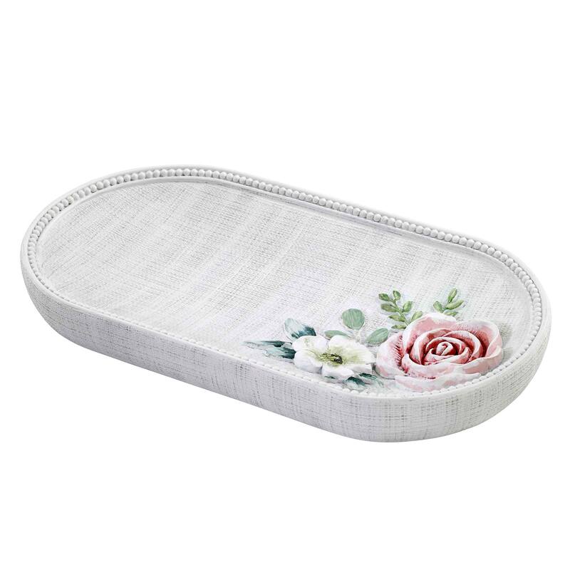 Avanti Linens Spring Garden Tray - White