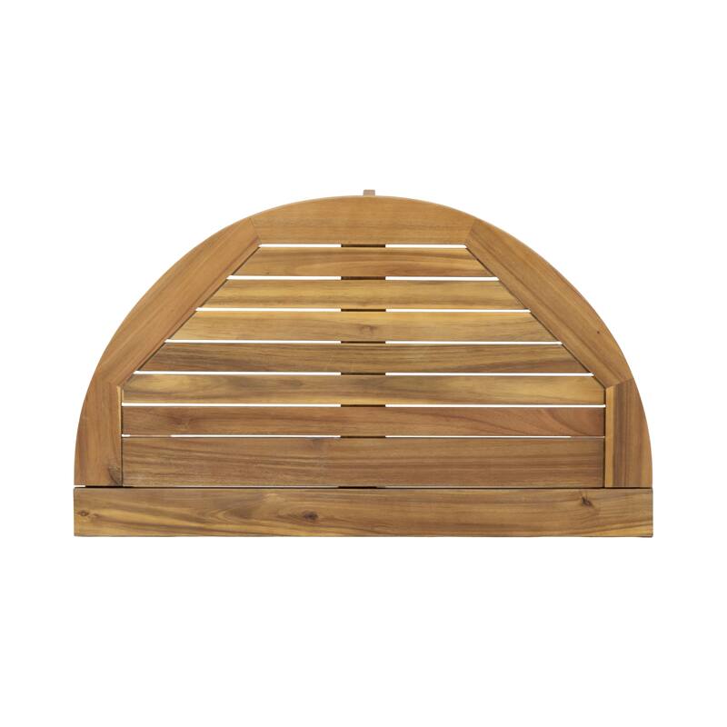 Outdoor Half-Round Folding Acacia Wood Bistro table