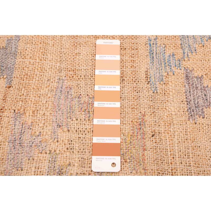 ECARPETGALLERY Flat-Weave Palas Denizli Tan Jute Kilim - 5'4 x 7'6