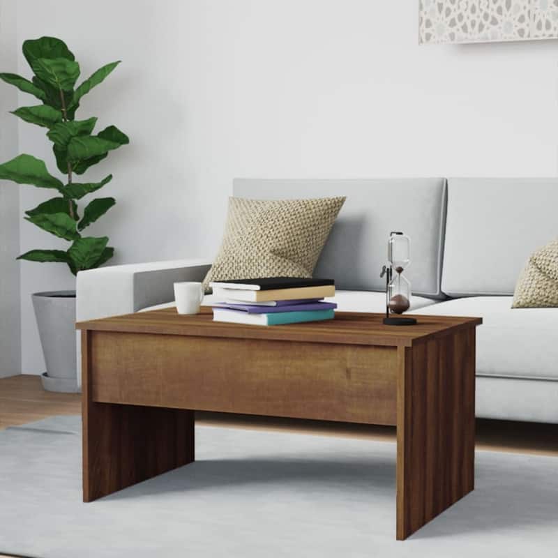 vidaXL Coffee Table Lift Top End Table Accent Side Sofa Table Engineered Wood - 31.5" x 19.9" x 16.3"