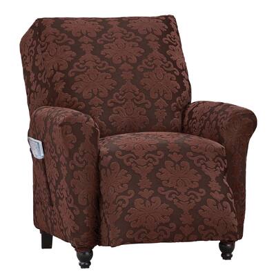 Jacquard Medallion Design Slipcover Furniture Protector - Recliner