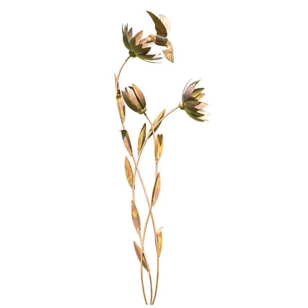 Shop Ancient Graffiti Hummingbird And Flowers Garden Stake