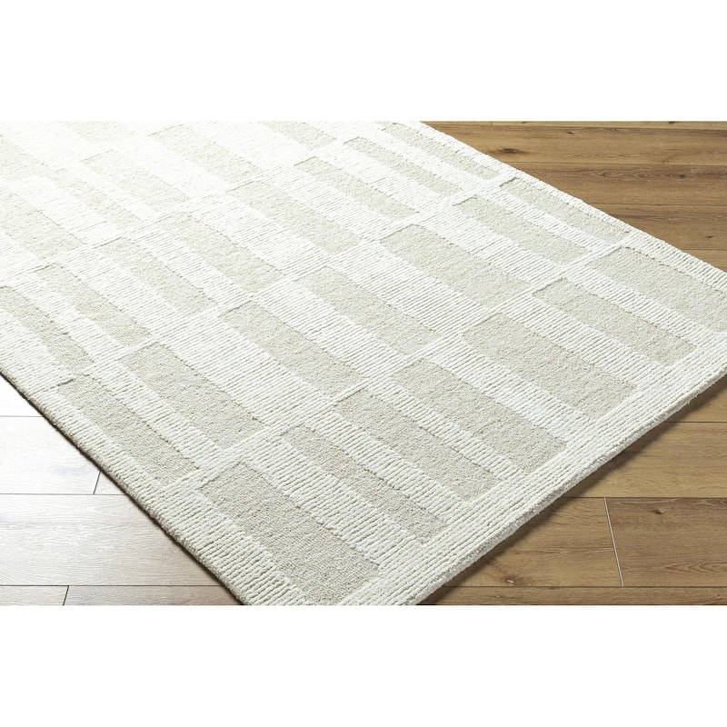 Jackie Casual Abstract Wool Area Rug
