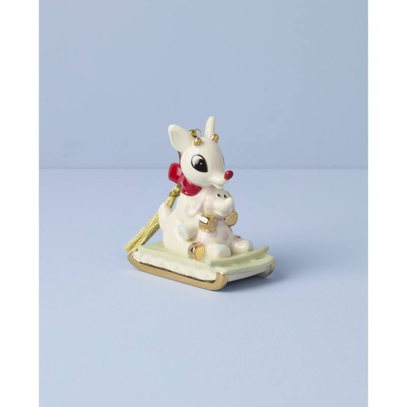 Lenox Rudolph with Misfit Elephant Ornament