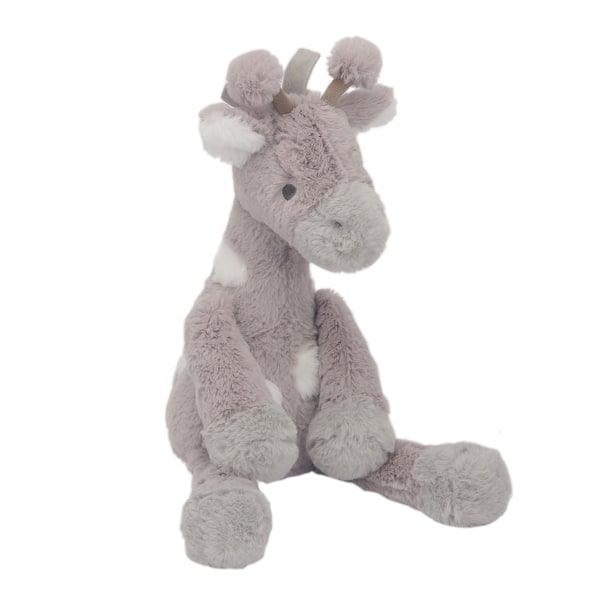 slide 2 of 5, Lambs & Ivy Linen Safari Gray Giraffe Stuffed Animal Toy - Stretch