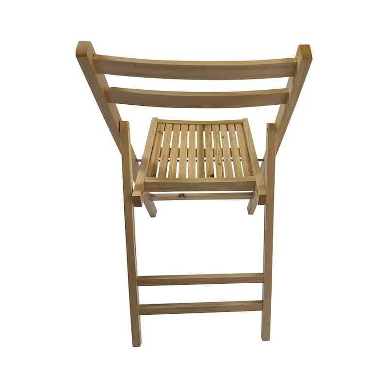 Set of 4 Slatted Wood Folding Event Chair, Wedding Chair, Wooden Slatted Seat for Dining Room Kitchen Balcony Wedding