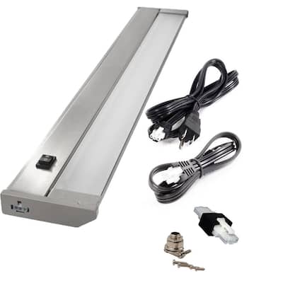 18" Dimmable LED Under Cabinet Kitchen Overhead Lighting - 120V LED Light Bar