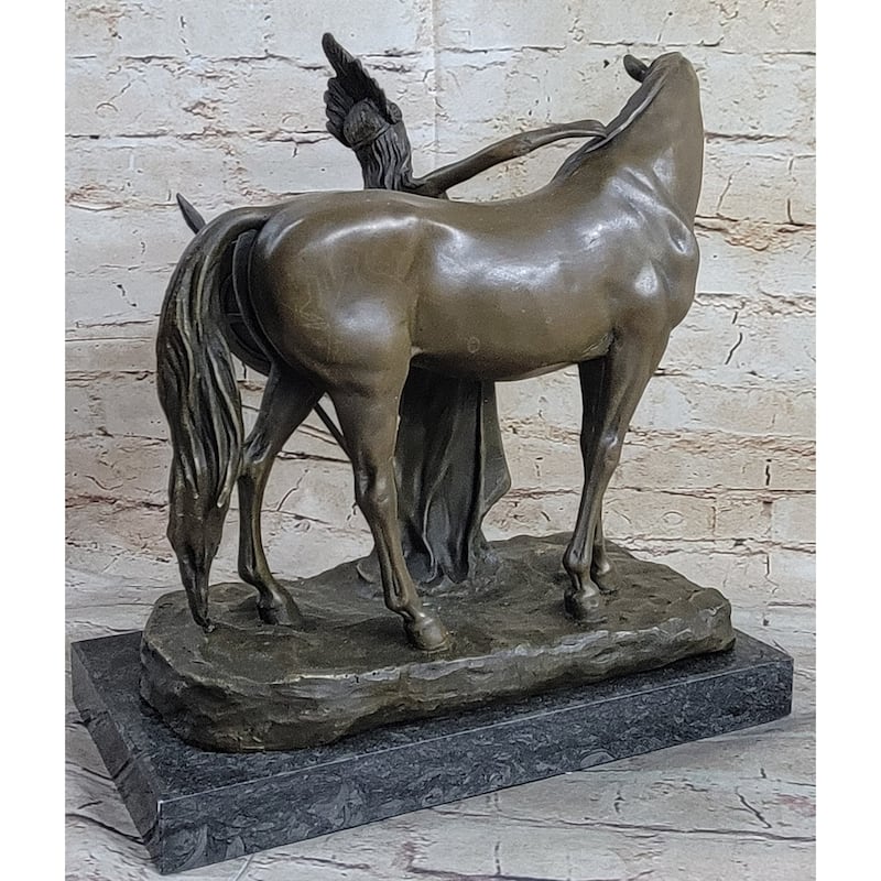 Hippolyta Queen Of The Amazonian Greek Mythology Bronze Statue Sculpture 12 Inches X 12 Inches