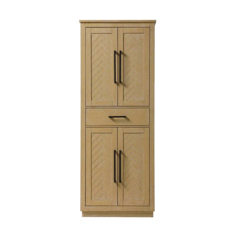 Raphael Bath Storage Cabinet (16-28 In.) - Linen oak - 28"