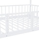 preview thumbnail 15 of 30, Kids Metal Bunk Bed with Slide and Guardrails
