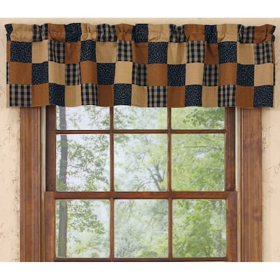 Park Designs Prairie Patch Lined Patch Valance - 60" x 14"