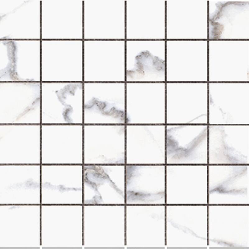 Albuquerque 2x2 Calacatta Matte Porcelain Mosaic Tile - Floor, Wall, Backsplash