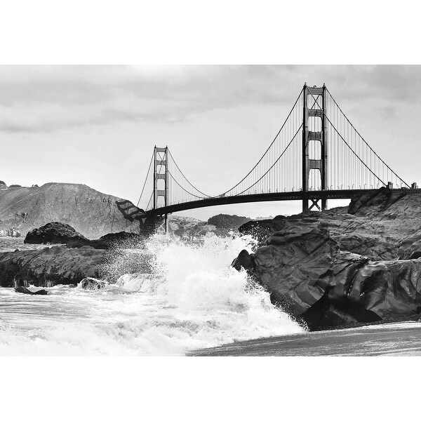 Brewster Dm967 100 X 144 Golden Gate Bridge Unpasted Non Woven Mural 8 Panels