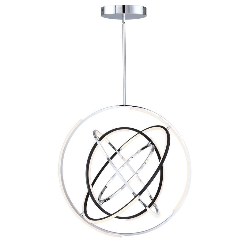 Trilogy Collection Integrated LED 32 in. Pendant, Polished Nickel - Medium