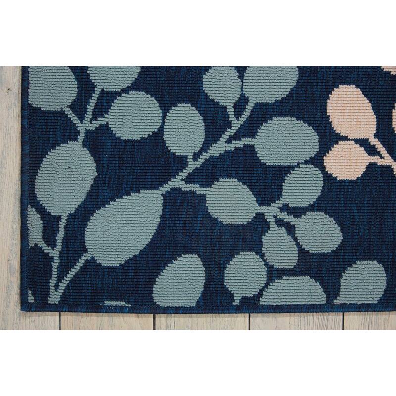Nourison Caribbean Indoor/Outdoor Modern Floral Area Rug
