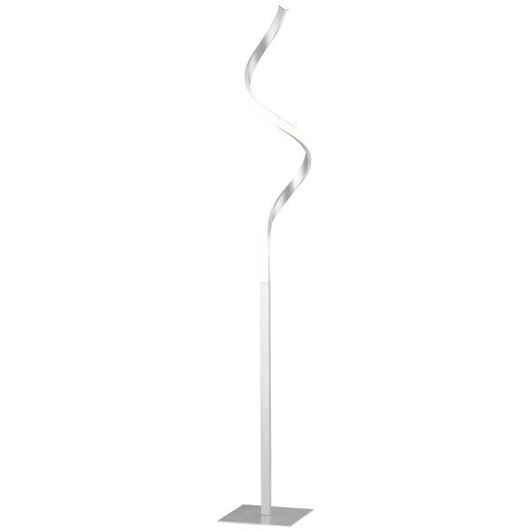 Silver spiral floor lamp store