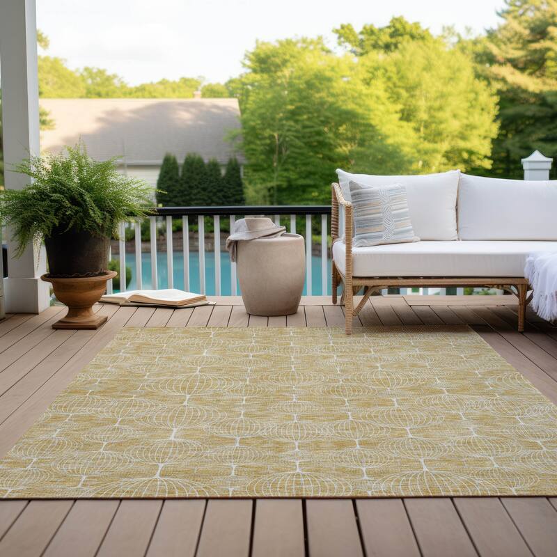 Machine Washable Indoor/ Outdoor Chantille Modern Decor Rug