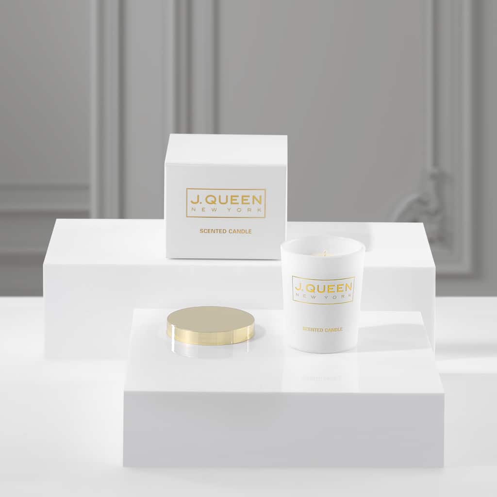J. Queen New York Violet Sandalwood Boxed Votive Candle