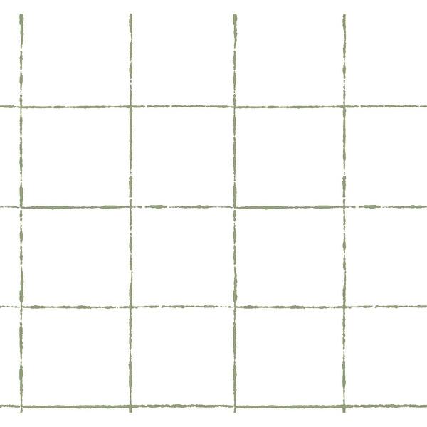 slide 2 of 7, York Wallcoverings La Vitre Plaid Leaf Wallpaper