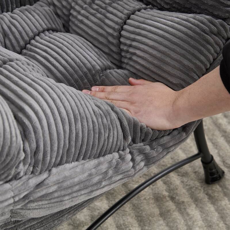 Lazy Chair Accent Chair with Ottoman