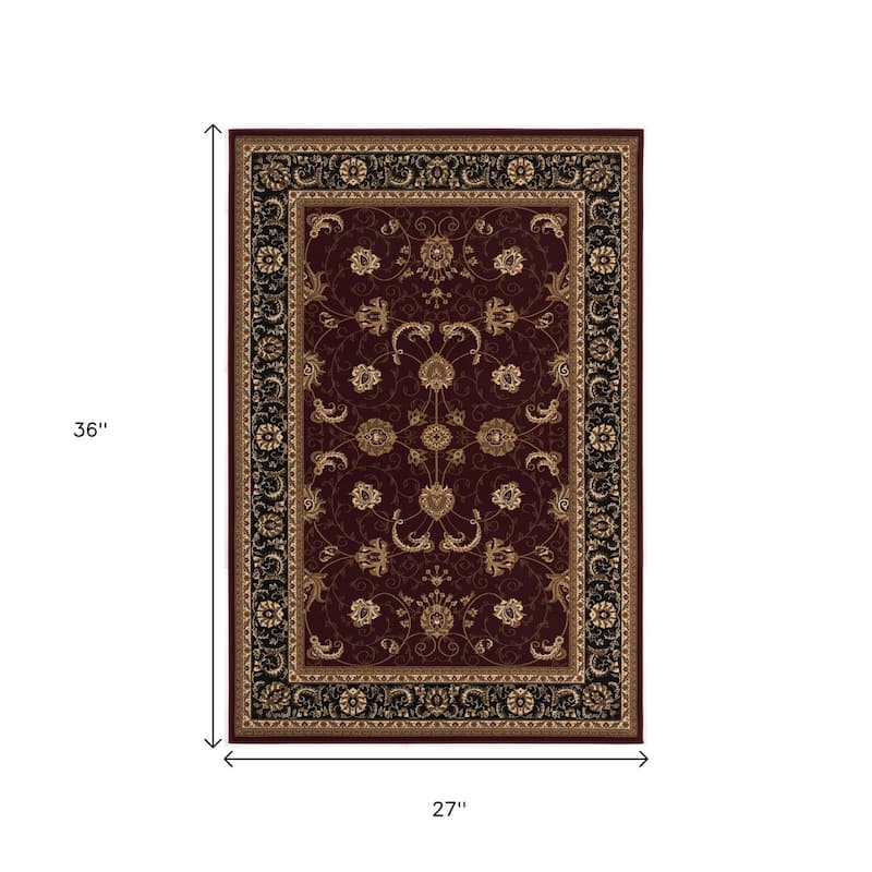 HomeRoots Oriental Persian Rectangle Area Rug - 2' X 3'