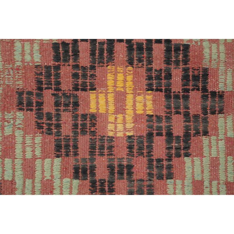 Hand Woven Oriental 100% Wool Carpet Southwestern Tribal Multi-Colored Kilim Area Rug - 10' 3'' X 6' 4''