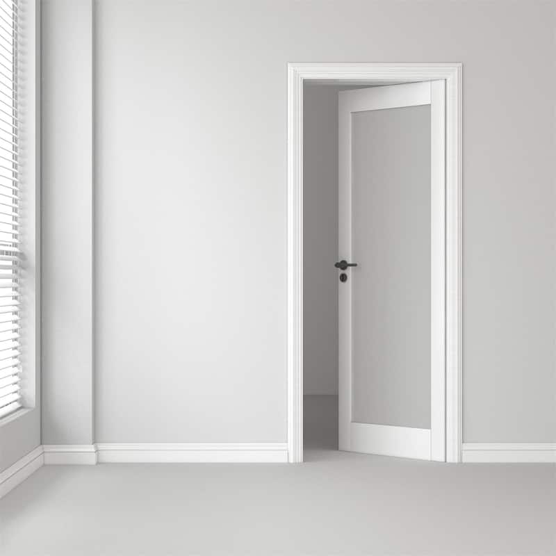 30 X 80 X 5 inch Frosted Glass Slab Door Interior Doors Solid Wood French Door
