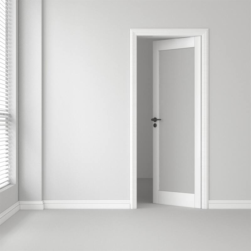 32 X 80 X 5 inch 1-Panel Interior Doors Solid Wood French Door