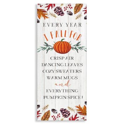 Stupell Every Year Favorite Fall Things Canvas Wall Art Design By Elizabeth Tyndall