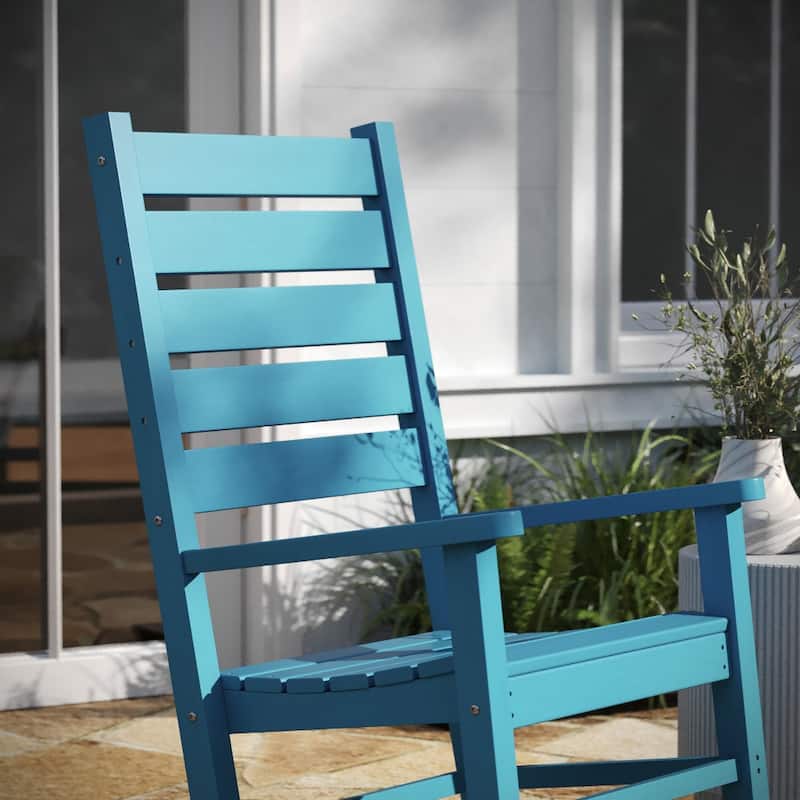 Set of 2 Classic Outdoor All-Weather Rocking Chairs