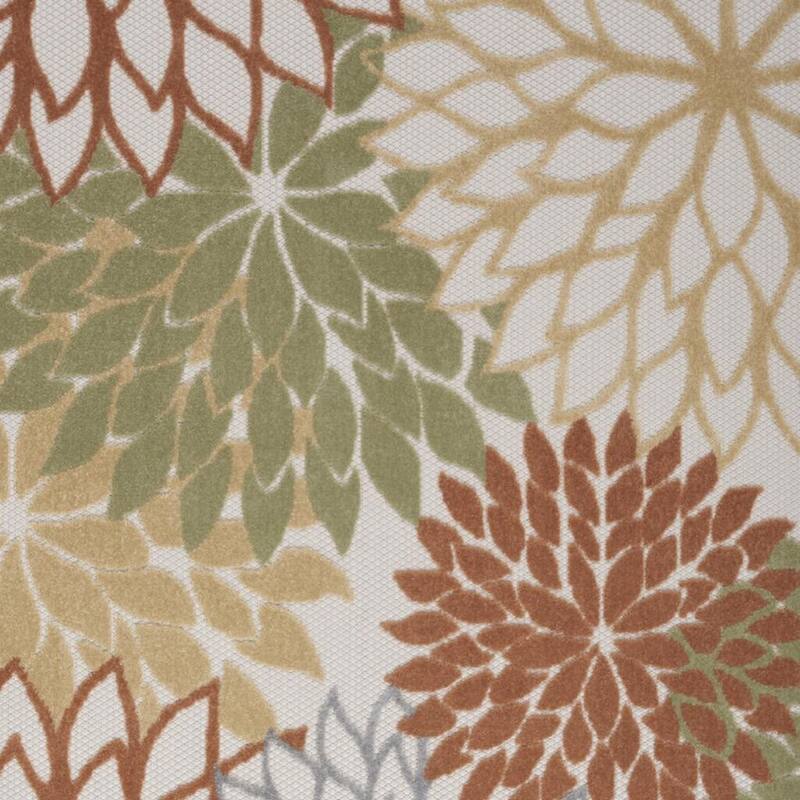 HomeRoots Contemporary Rectangle Outdoor Rug - 4' X 6'