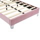 preview thumbnail 20 of 18, Twin Size Velvet Upholstered Platform Bed with LED Lights and Tufted Headboard